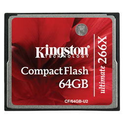 Kingston CF/64GB-U2 64GB CompactFlash Ultimate 266x