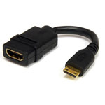 StarTech HDACFM5IN 127mm High Speed HDMI Cable To Mini HDMI - F/M