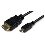 StarTech HDADMM2M 2m High Speed HDMI Cable With Ethernet To Micro HDMI M M Rapid Electronics