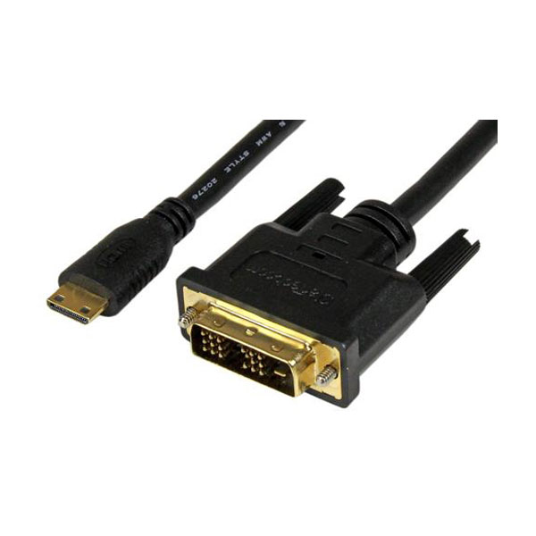 StarTech HDCDVIMM1M 1m Mini HDMI To DVI-D Cable - M/M | Rapid Electronics