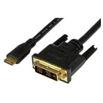 StarTech HDCDVIMM2M 2m Mini HDMI To DVI-D Cable - M/M
