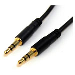 StarTech MU3MMS 1m Slim 3.5mm Stereo Audio Cable - M/M