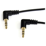 StarTech MU3MMS2RA 1m Slim 3.5mm Right Angle Stereo Audio Cable - M/M