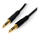 StarTech MU6MMS 2m Slim 3.5mm Stereo Audio Cable - M/M