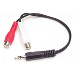 StarTech MUMFRCA 150mm Stereo Audio Cable - 3.5mm Male To 2x RCA Female