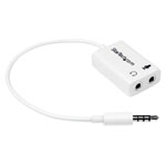 StarTech MUYHSMFFADW 4-position To 2x 3-pin 3.5mm Headset Splitter Adaptor