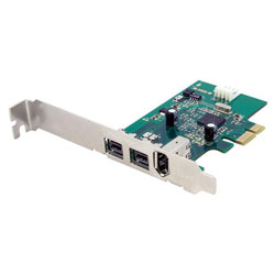 StarTech.com PEX1394B3 3 Port 2b 1a 1394 PCI Express FireWire Card Adapter