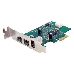 StarTech.com PEX1394B3LP 3 Port 2b 1a Low Profile PCI-E 1394 FireWire Adapter