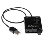 StarTech.com ICUSBAUDIO2D USB Stereo Audio Adapter External Sound Card