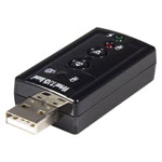 StarTech.com ICUSBAUDIO7 Virtual 7.1 USB Stereo Audio Adapter Ext Sound Card