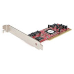 StarTech.com PCISATA4R1 4 Port PCI SATA RAID Controller Adapter Card