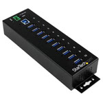 StarTech.com ST1030USBM 10-Port Industrial USB 3.0 Hub - ESD & Surge Protection
