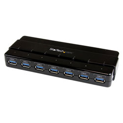 StarTech.com ST7300USB3B 7-Port USB 3.0 Hub - Desktop