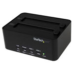 StarTech.com SATDOCK2REU3 USB 3.0 1:1 HDD Duplicator Dock + Eraser