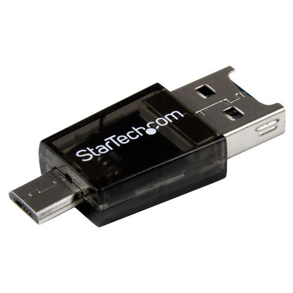 StarTech.com MSDREADU2OTG Micro USB To Micro SD OTG Card Reader Ad...