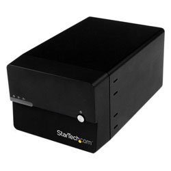 StarTech.com S3520BU33ER Dual Bay SATA External HDD Enclosure USB 3.0 & eSATA