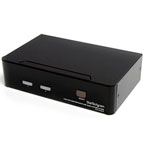 StarTech.com SV231DVIUA 2 Port USB DVI KVM Switch With Audio and USB 2.0 Hub