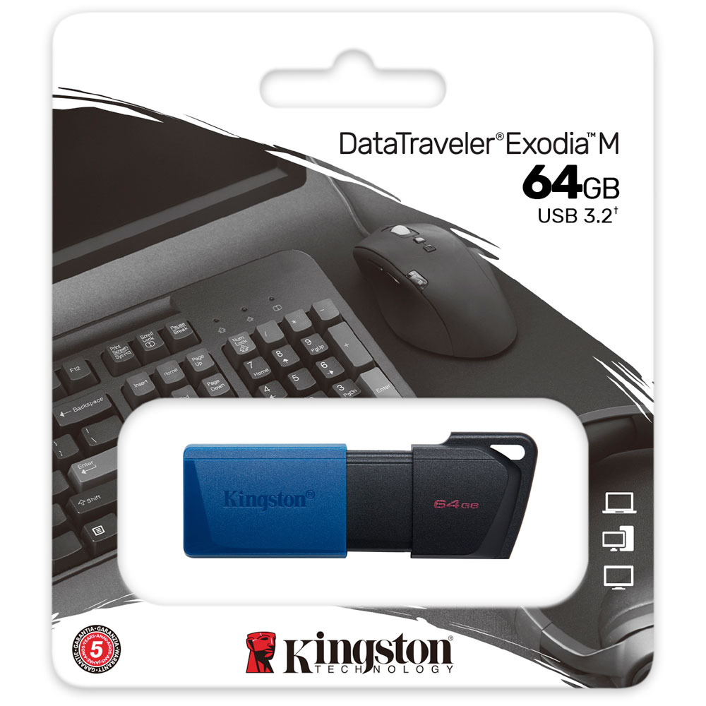 Kingston DTXM/64GB DataTraveler Exodia M 64 GB USB 3.2 Flash Drive ...