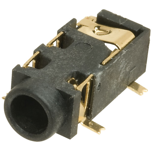 TruConnect 3.5mm Low Profile Surface Mount Stereo Jack Socket Gold