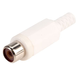 TruConnect Phono Line Socket - White