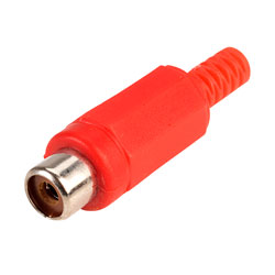 TruConnect Phono Line Socket - Red