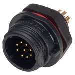 CliffCON® 68 FM686809 IP68 Male Panel Socket 9 Pin