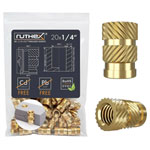 ruthex GE1/4x127001 Threaded Insert for 3D Printers RX1/4“20x12.7