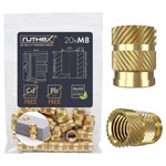 ruthex GEM8x127001 Threaded Insert for 3D Printers RXM8x12.7