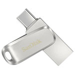 SanDisk SDDDC4-256G-G46 Ultra Dual Luxe USB Silver 256 GB USB C 3.1 1st gen