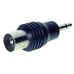 TruComponents 200734 Adapter Jack plug 3.5mm - Coax plug Mono Pins:2
