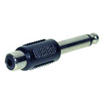 TruComponents 200737 Adapter Jack plug 6.35mm - RCA socket (phono) Mono Pins:2
