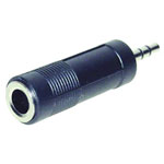 TruComponents 200742 Adapter Jack plug 3.5mm - Jack socket 6.35mm Stereo Pins:3