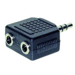 TruComponents 200745 Adapter Jack plug 3.5mm - Jack socket 3.5mm Stereo Pins:3