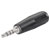 TruComponents 200749 Adapter Jack plug 3.5mm - Jack socket 3.5mm Stereo Pins:4