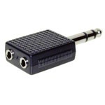 TruComponents 200757 Adapter Jack plug 6.35mm - Jack socket 3.5mm Stereo Pins:3