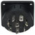 Bulgin PX0552 8 Pole Chassis Socket Mains