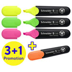 Schneider 115094 Pens Markers & Correction Black Blue Assorted Colours