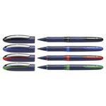 Schneider Schreibgeräte 183094 One Business Rollerball Pen 0.6mm R/Bl/Gr/Blk 4pk