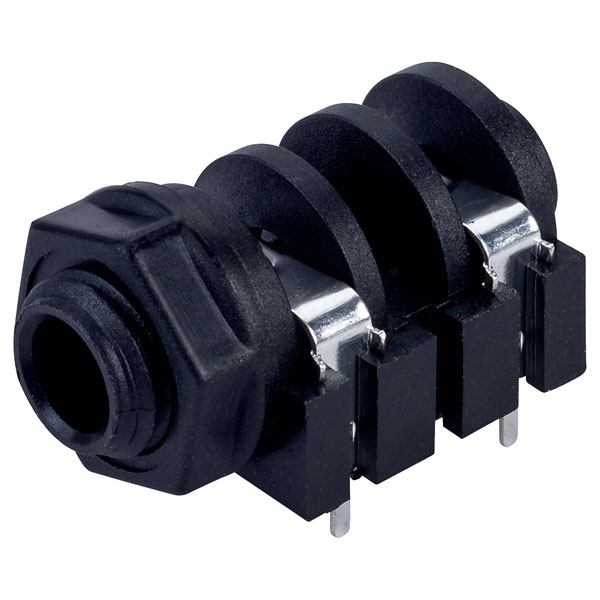 Image of RVFM PJ-609-2 6.35mm 2 Pole PCB Mounting Standard Jack Socket