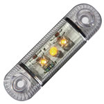 SecoRüt 61281 End outline marker lateral 12 V 24 V Orange Clear glass