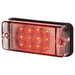 SecoRüt 95700 Rear fog lamp Red Clear glass Open cable ends 12 V/24 V