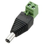 TruComponents 201160 Low power Plug, straight 5.5 mm 2.1 mm