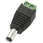 TruComponents 201165 Low power Plug, straight 5.5 mm 2.1 mm