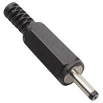 TruComponents 201202 Low power Plug, straight 2.4 mm 0.7 mm