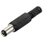 TruComponents 201208 Low power Plug, straight 5.5 mm 2.1 mm