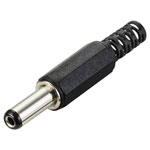 TruComponents 201211 Low power Plug, straight 5.5 mm 2.1 mm