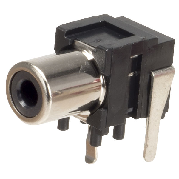 Image of TruConnect PCB Mounted Black Phono Socket