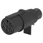 SecoRüt EP021 Trailer connector 7-pin type N socket Plastic Open cable ends