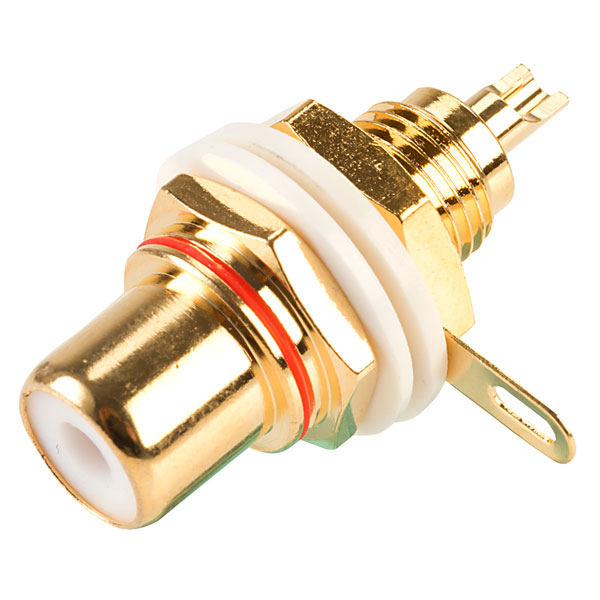 Image of TruConnect Red Gold Plated Phono Socket