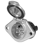 SecoRüt ES034 Trailer socket 7-pin type S plug Aluminium